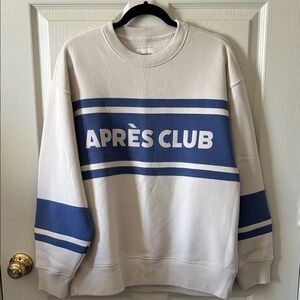 Abercrombie &‎ Fitch Womens Apres Club Oversized Sweatshirt Size Small NWT